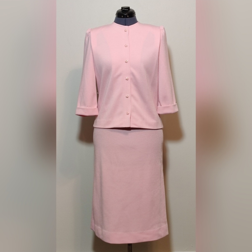 LESLIE FAY PETITES Pastel Pink 2 Piece Set